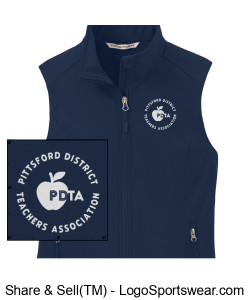 Ladies Core Soft Shell Vest Design Zoom